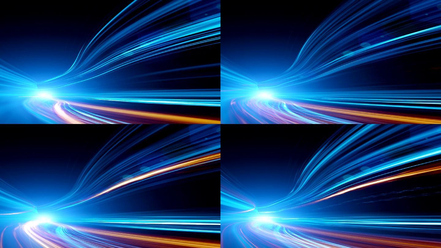 速度运动光线动画元素简约特效视频