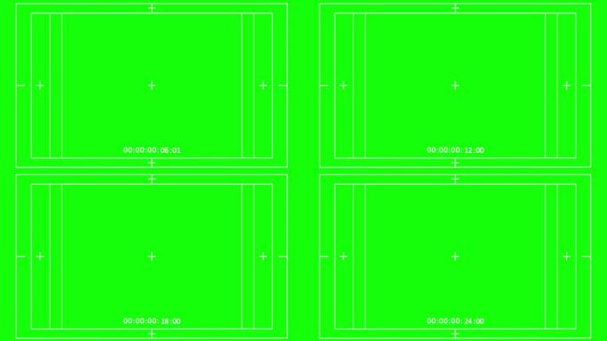 视频录制帧绿色屏幕，带时间码