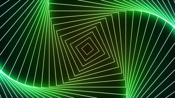 4K线隧道动画时空图形图案变化旋涡涡流