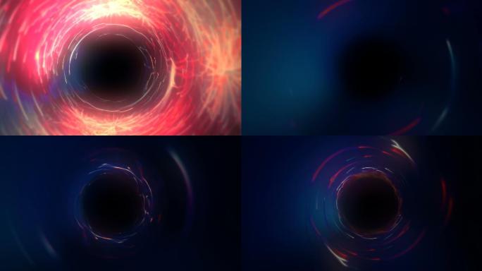发光线的抽象隧道黑洞虚拟虚幻