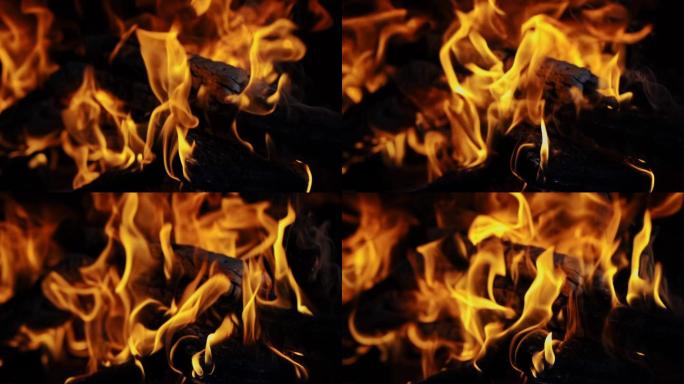 炉子里火焰大货火炕烧火烧烤烧炕火苗火种