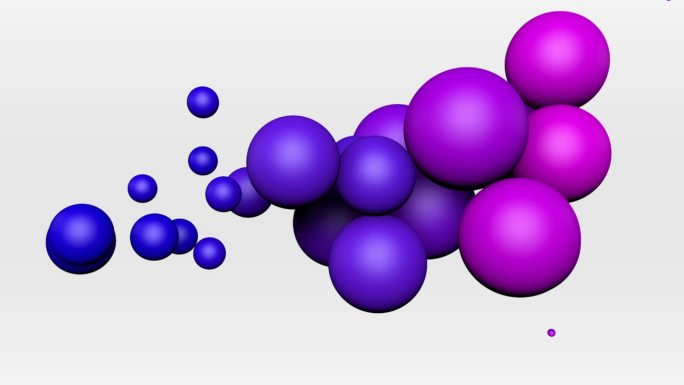 彩色疯狂随机球三维圆球3d小球动感图像