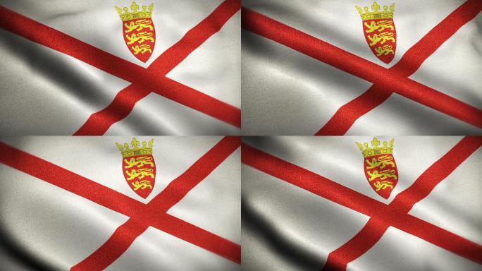 泽西岛国旗素材视频元素