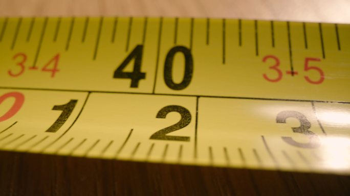 卷尺钢尺特写长度测量