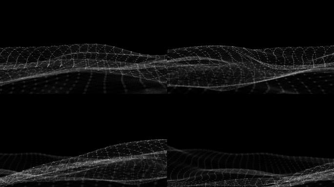 点和线网络波正在自由移动
