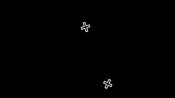 十字动画形状急救加号十字架创意