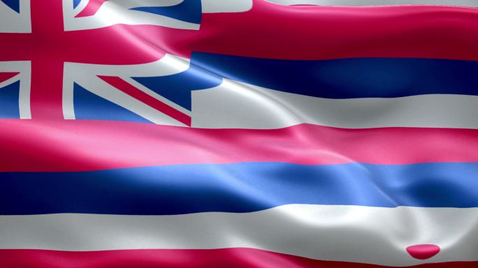 夏威夷国旗动画英国国旗国旗飘动日不落