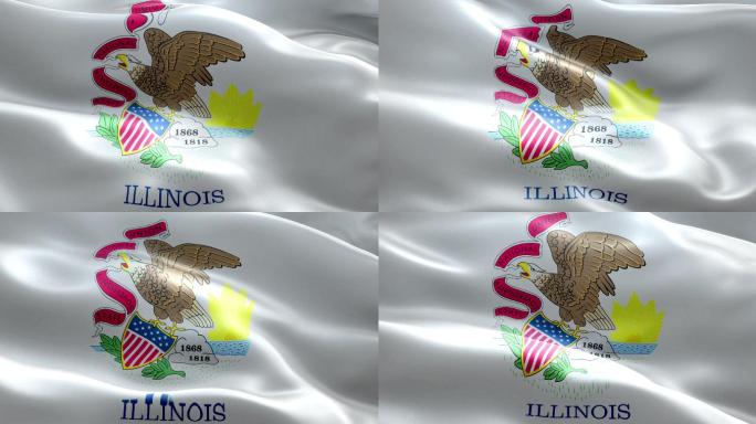 伊利诺伊州旗帜动画