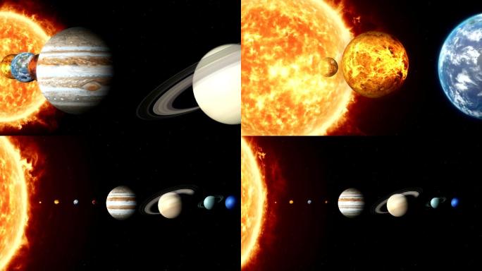 完整的太阳系八大行星