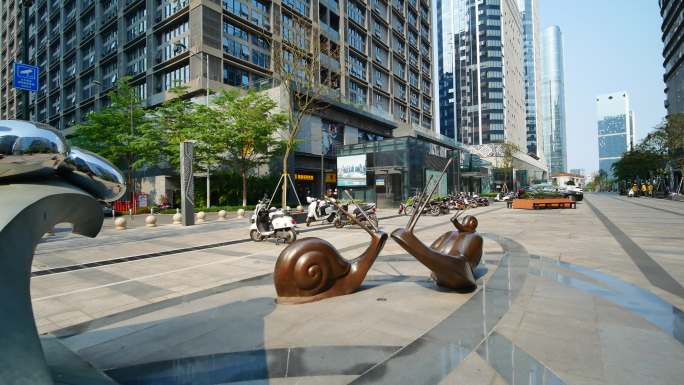 广西南宁五象新区城市雕塑蜗牛