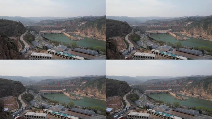 4k原创大型水利枢纽工程万里黄河第一坝A