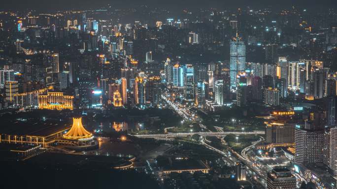 民族大道夜景