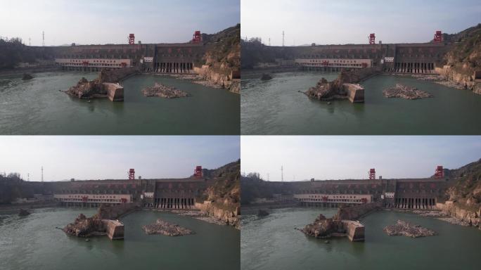 4k原创大型水利枢纽工程万里黄河第一坝A