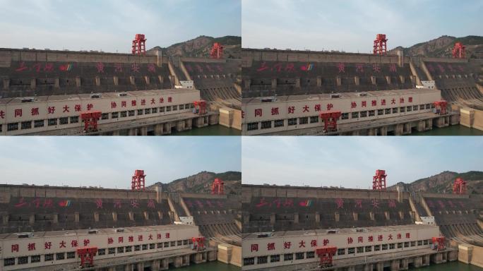 4k原创大型水利枢纽工程万里黄河第一坝A