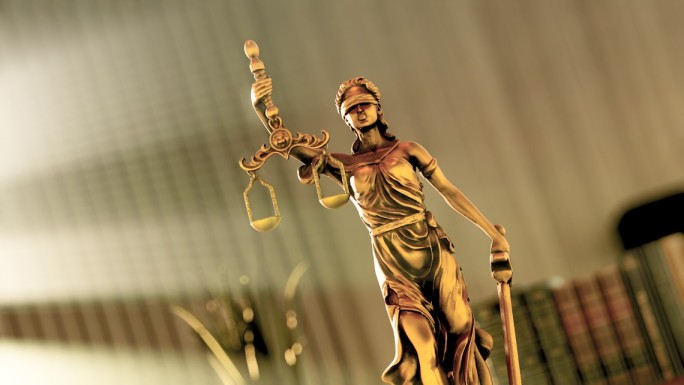司法正义公平女神雕像-B