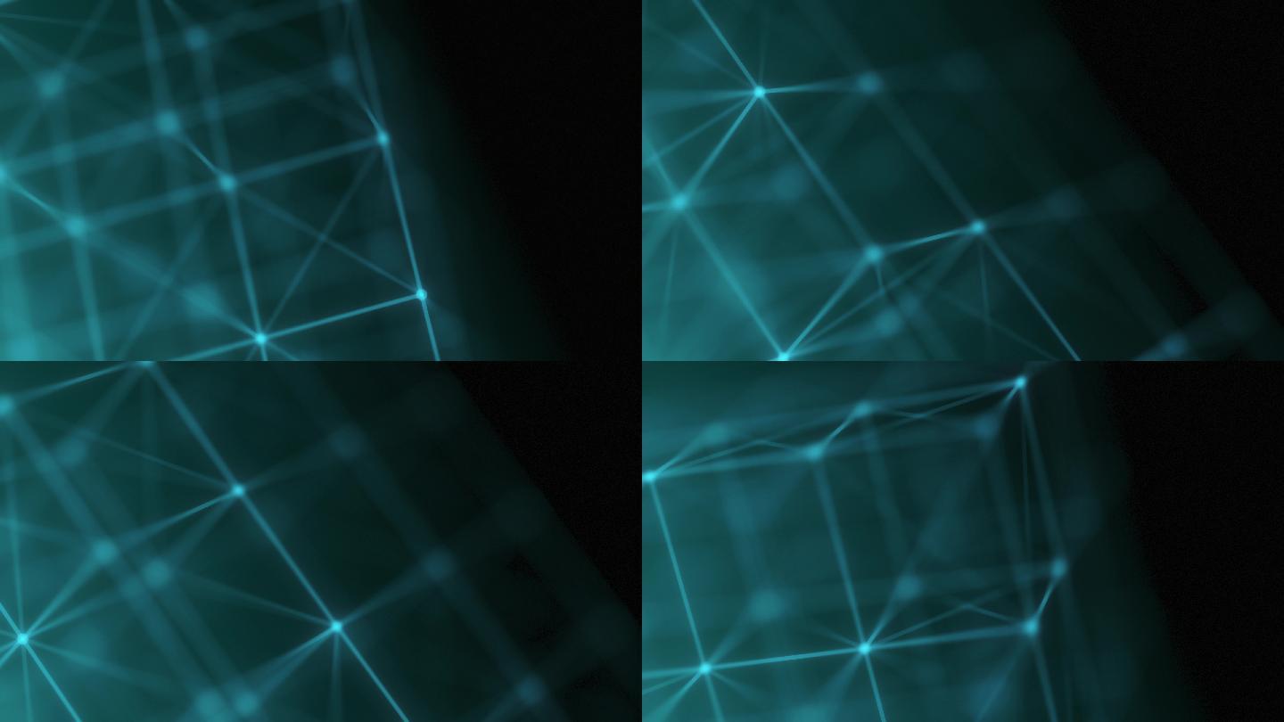 霓虹方块背景动画科技科技方块科技立方体