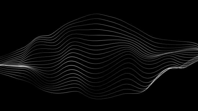 抽象波浪线动画流光粒子唯美飘动光斑