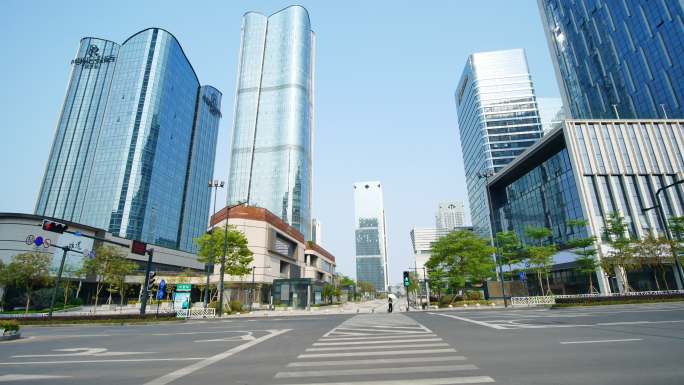 广西南宁五象新区东盟总部基地街景
