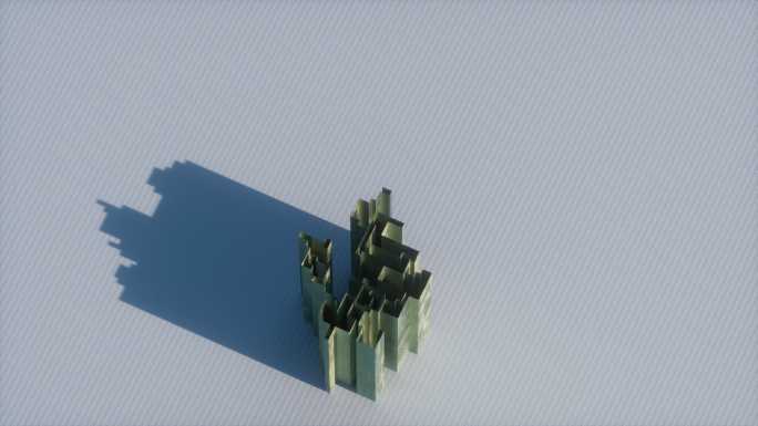金属迷宫动画3D元素特效视频