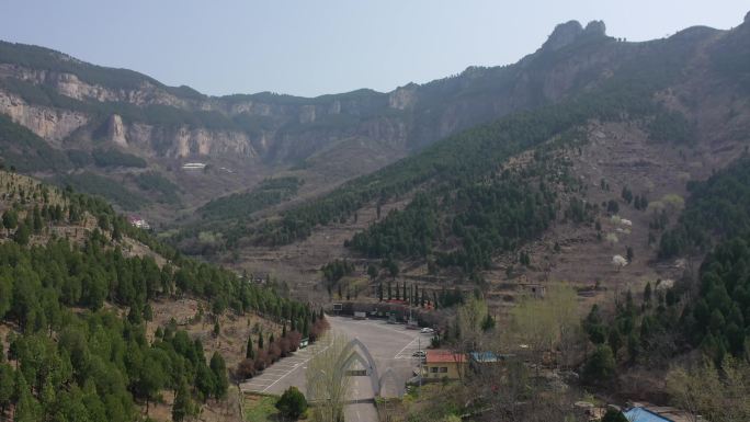 山东济南：航拍莲台山风景区