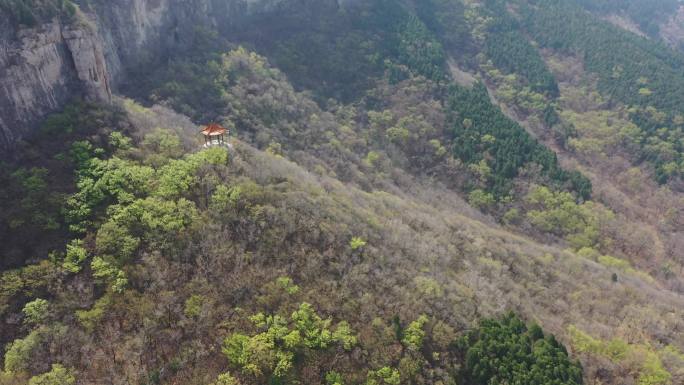 山东济南：航拍莲台山风景区