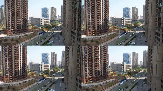 中国移动大楼航拍4k视频素材A