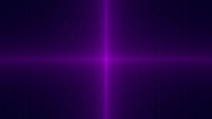 十字形的紫色光线动画