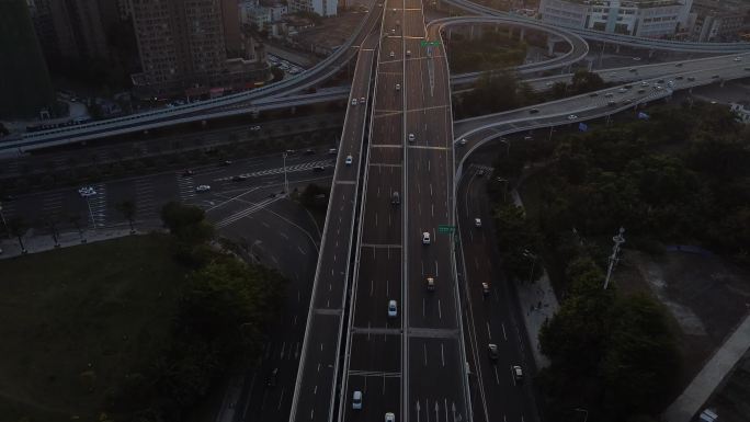 海秀快速路夕阳