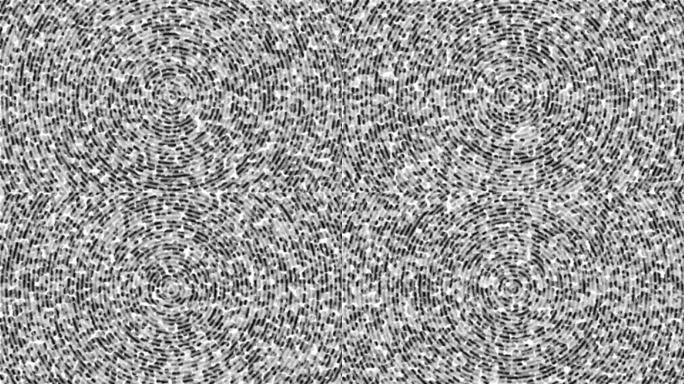 可循环单色圆形同心图案