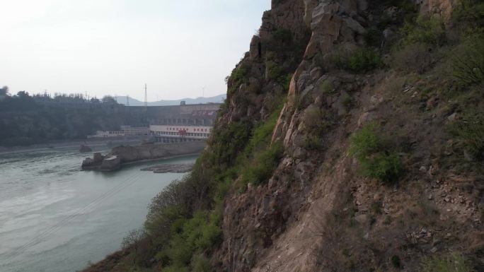 4k原创大型水利枢纽工程万里黄河第一坝A