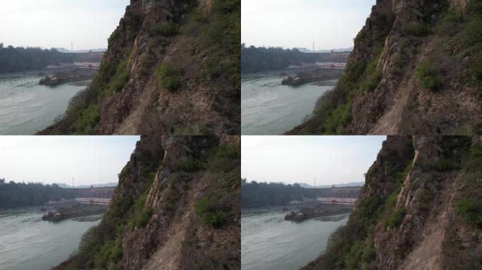 4k原创大型水利枢纽工程万里黄河第一坝A