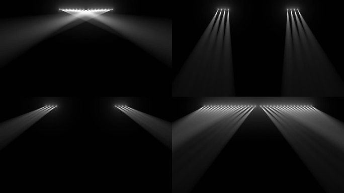 4K全屏快速变化的舞台射灯白色射灯
