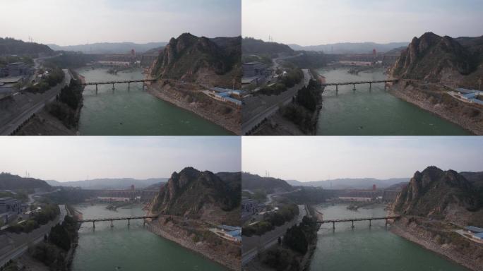 4k原创大型水利枢纽工程万里黄河第一坝A