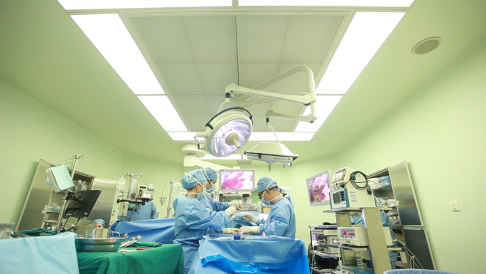 手术室 轨道拍摄手术 腹腔镜手术