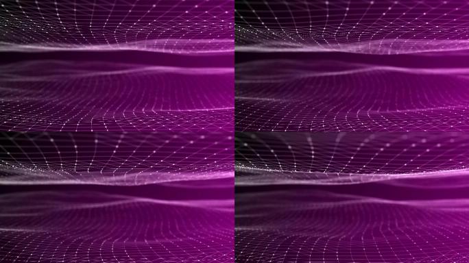 抽象波浪背景。波纹概念循环网格