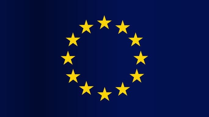 欧盟国旗动画欧洲联盟盟旗素材十二颗星