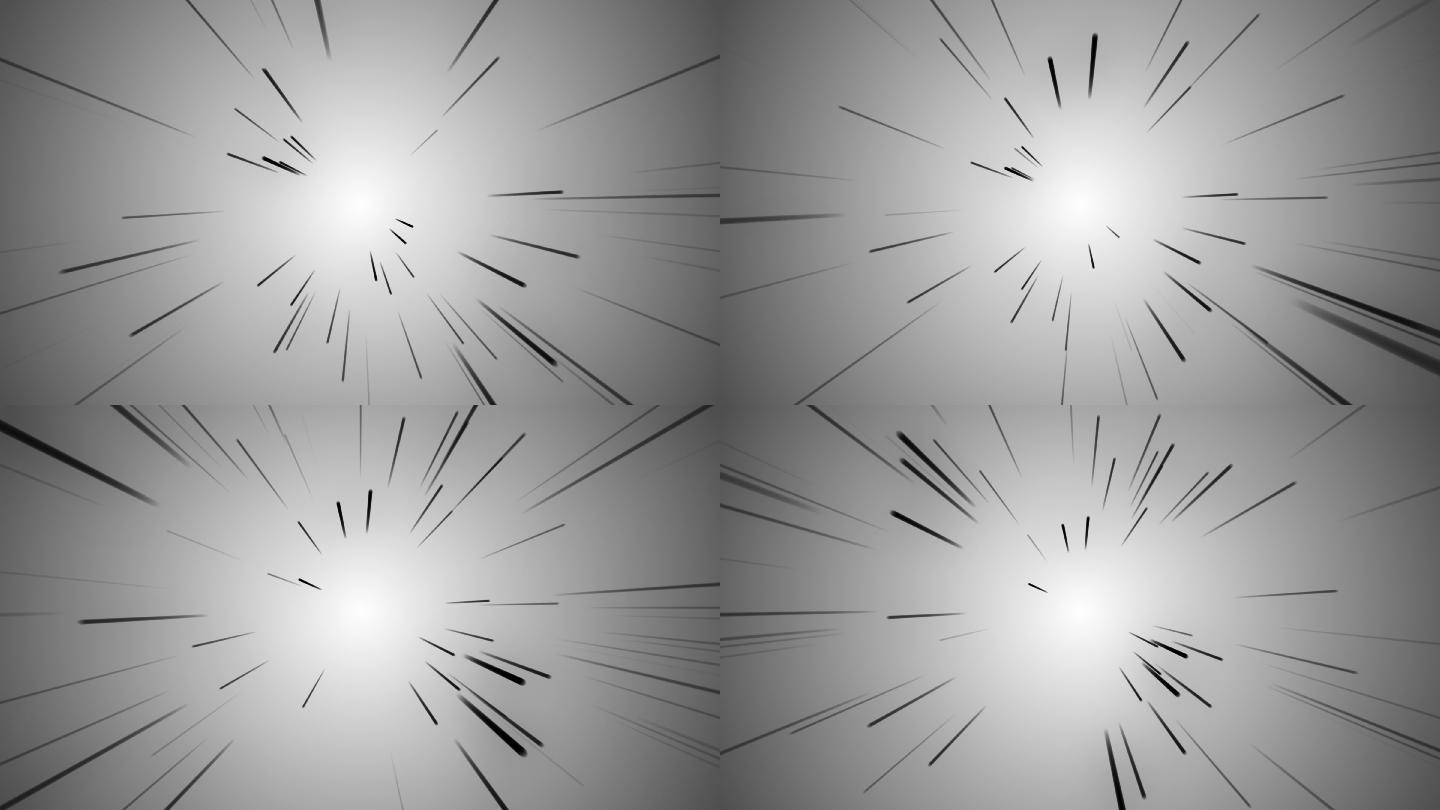 黑白超光速隧道环素材视频元素