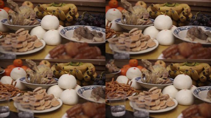 春节祭祀祭祖贡品供桌