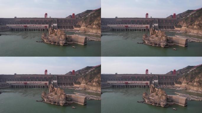 4k原创大型水利枢纽工程万里黄河第一坝A