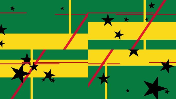 加纳国旗动画特效视频