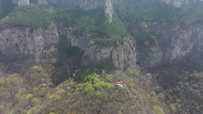 山东济南：航拍莲台山风景区