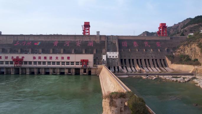 4k原创大型水利枢纽工程万里黄河第一坝A