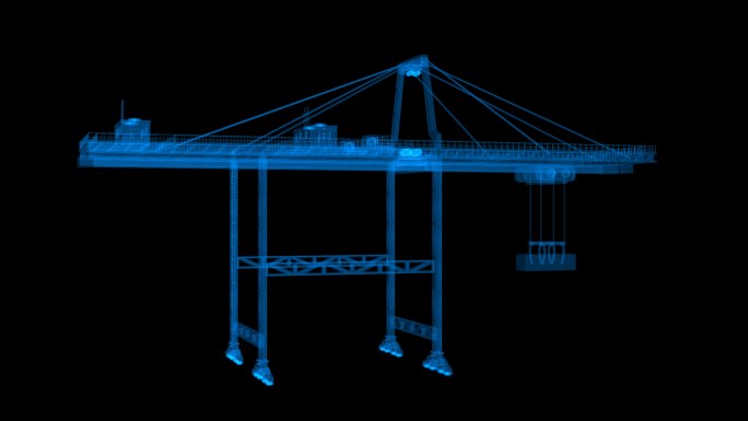 4K光影工业起重机通道循环