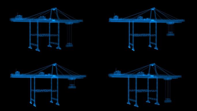 4K光影工业起重机通道循环