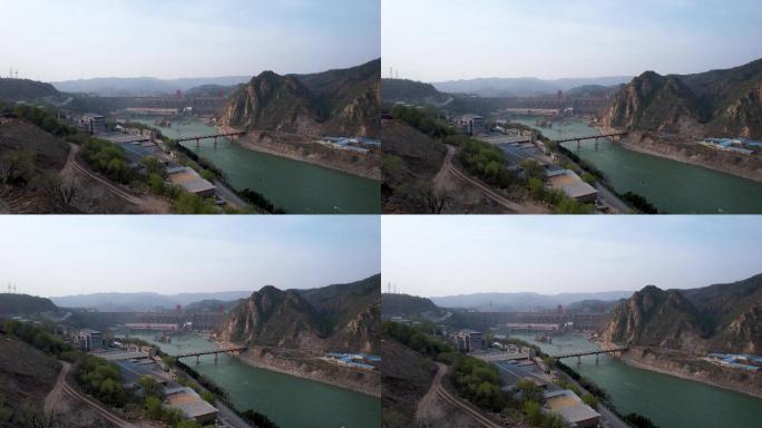 4k原创大型水利枢纽工程万里黄河第一坝A
