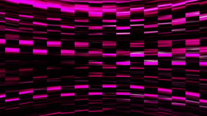抽象粉色霓虹灯发光方形线条图案背景