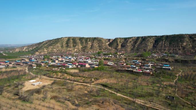 航拍农业农村自然风光居住区B