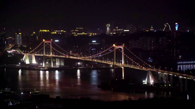 厦门市海沧区海沧湾海沧大桥夜景