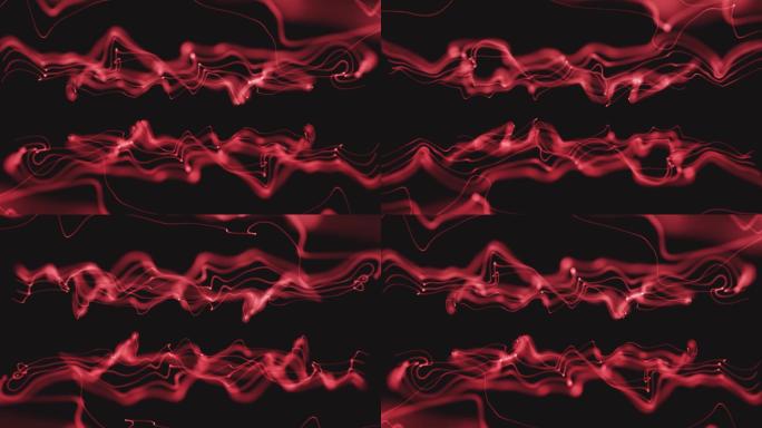 抽象波浪背景律动运动线条曲线红色