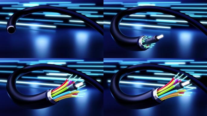 光纤电缆动画展示